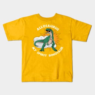 Allosaurus Dinosaur My Spirit Design Kids T-Shirt